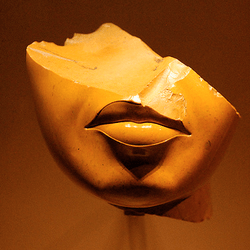 fragment of a queens face
